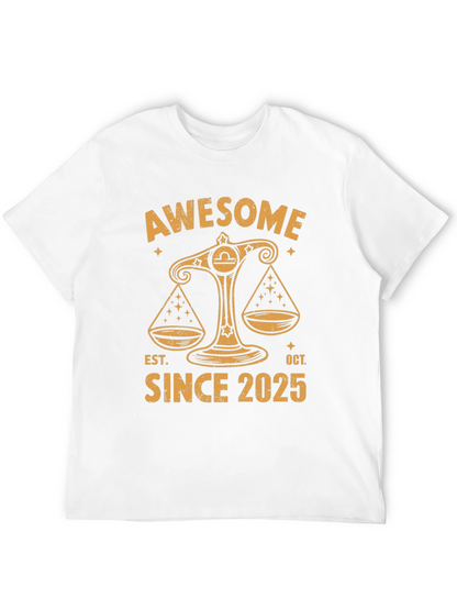 Camiseta Libra Awesome Since 2025
