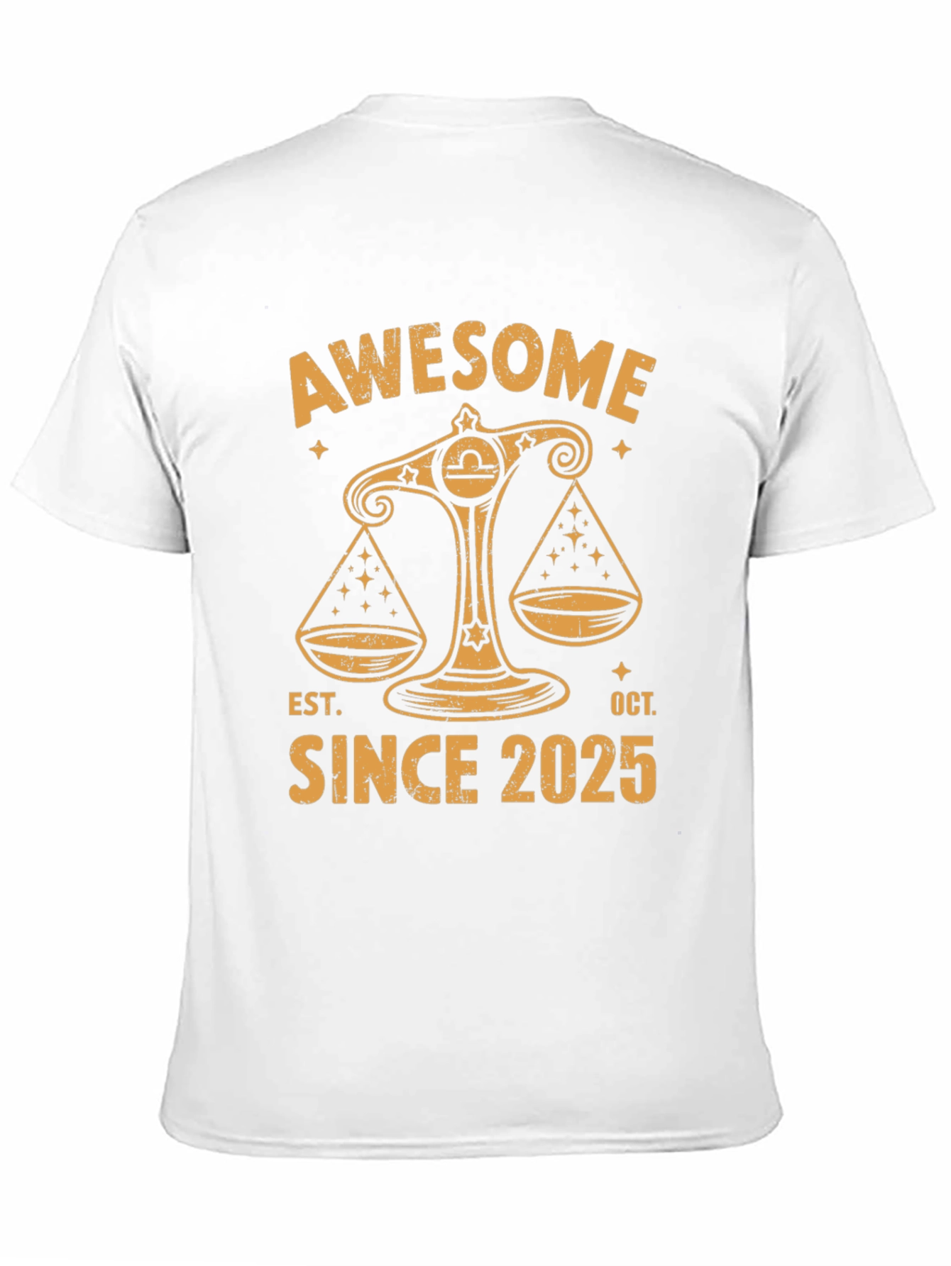 Camiseta Libra Awesome Since 2025