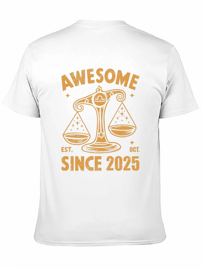 Camiseta Libra Awesome Since 2025