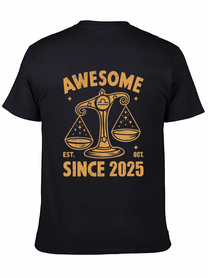 Camiseta Libra Awesome Since 2025