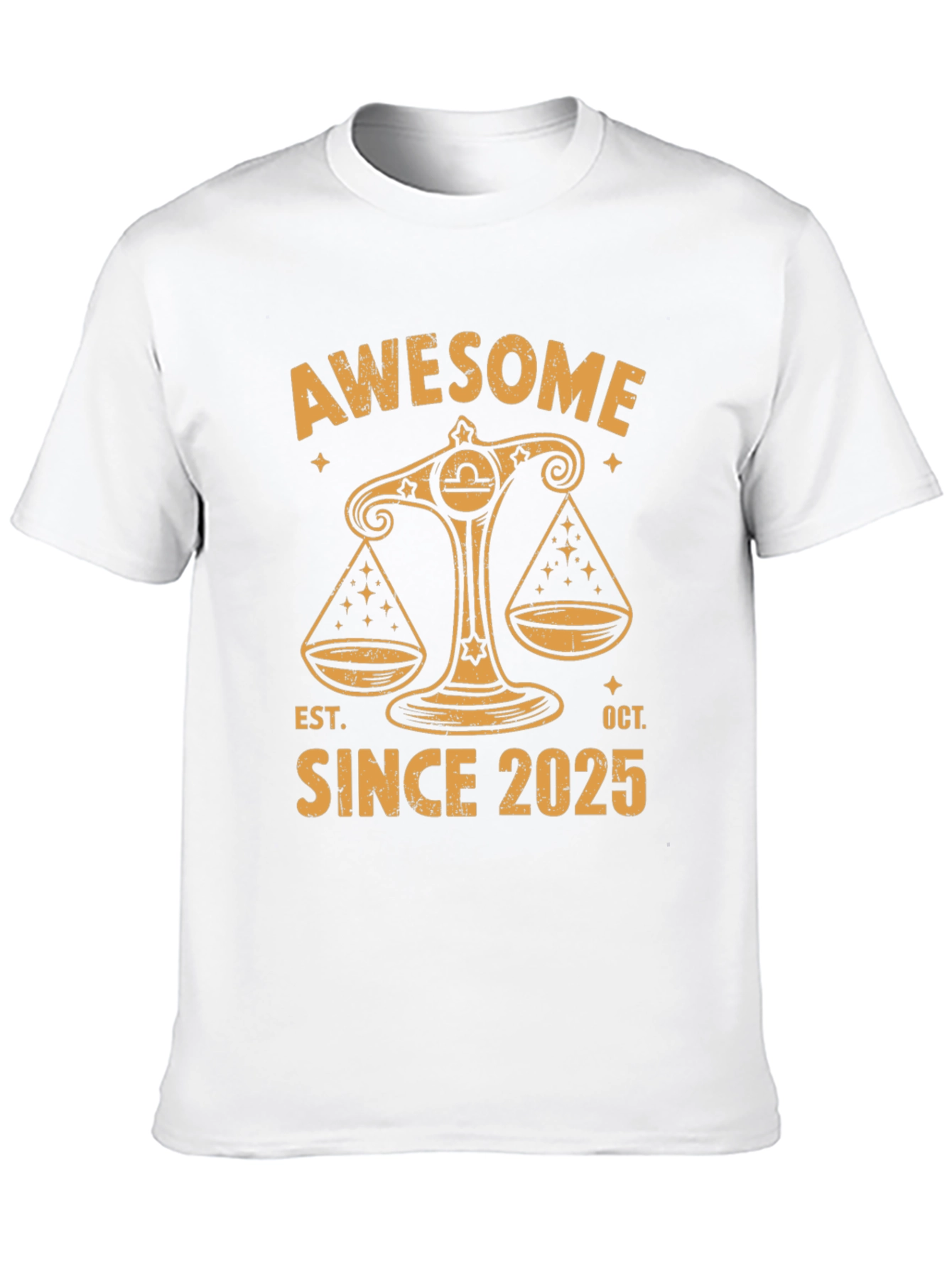 Camiseta Libra Awesome Since 2025