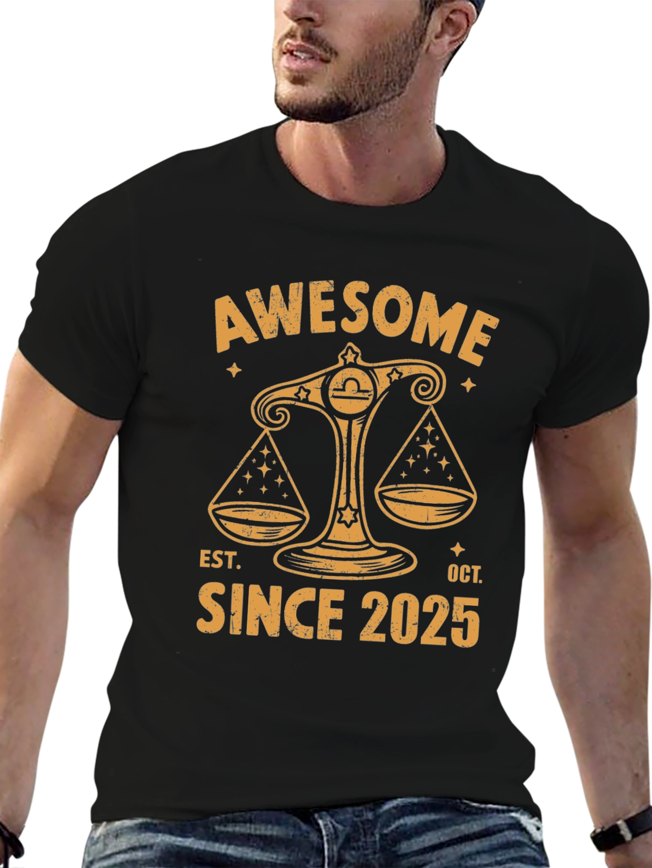 Camiseta Libra Awesome Since 2025