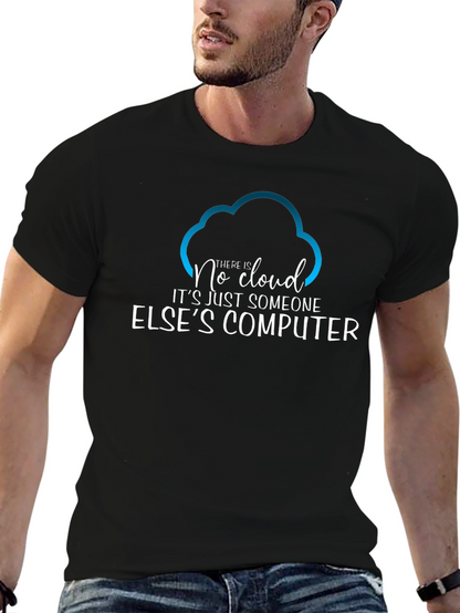Camiseta Hombre No Cloud - Humor Informático