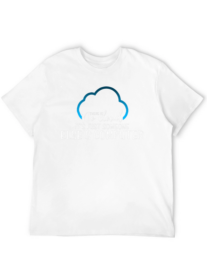 Camiseta Hombre No Cloud - Humor Informático