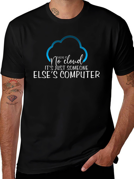 Camiseta Hombre No Cloud - Humor Informático