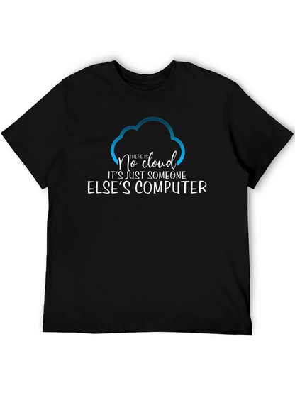 Camiseta Hombre No Cloud - Humor Informático