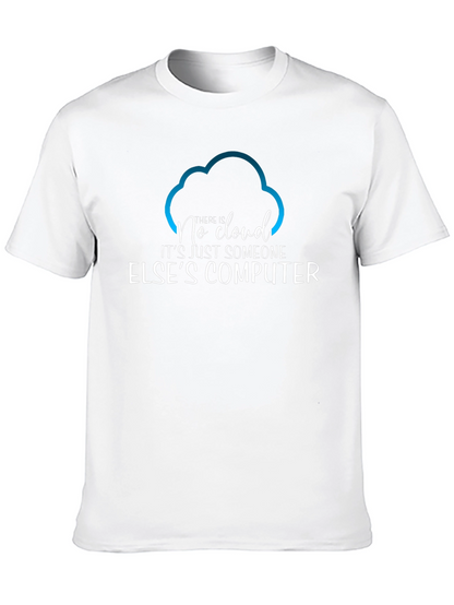 Camiseta Hombre No Cloud - Humor Informático