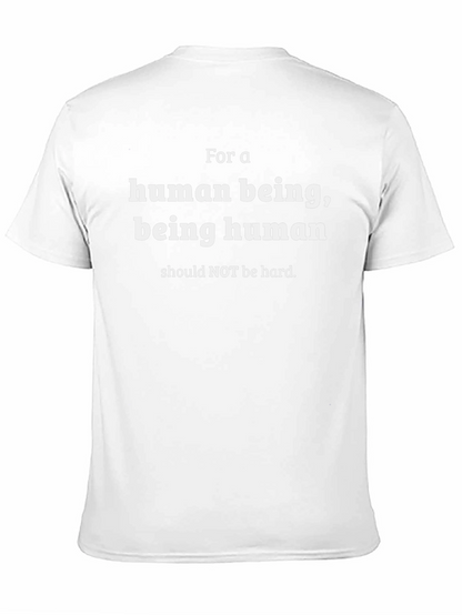 Camiseta Negra: Ser Humano No Debería Ser Difícil