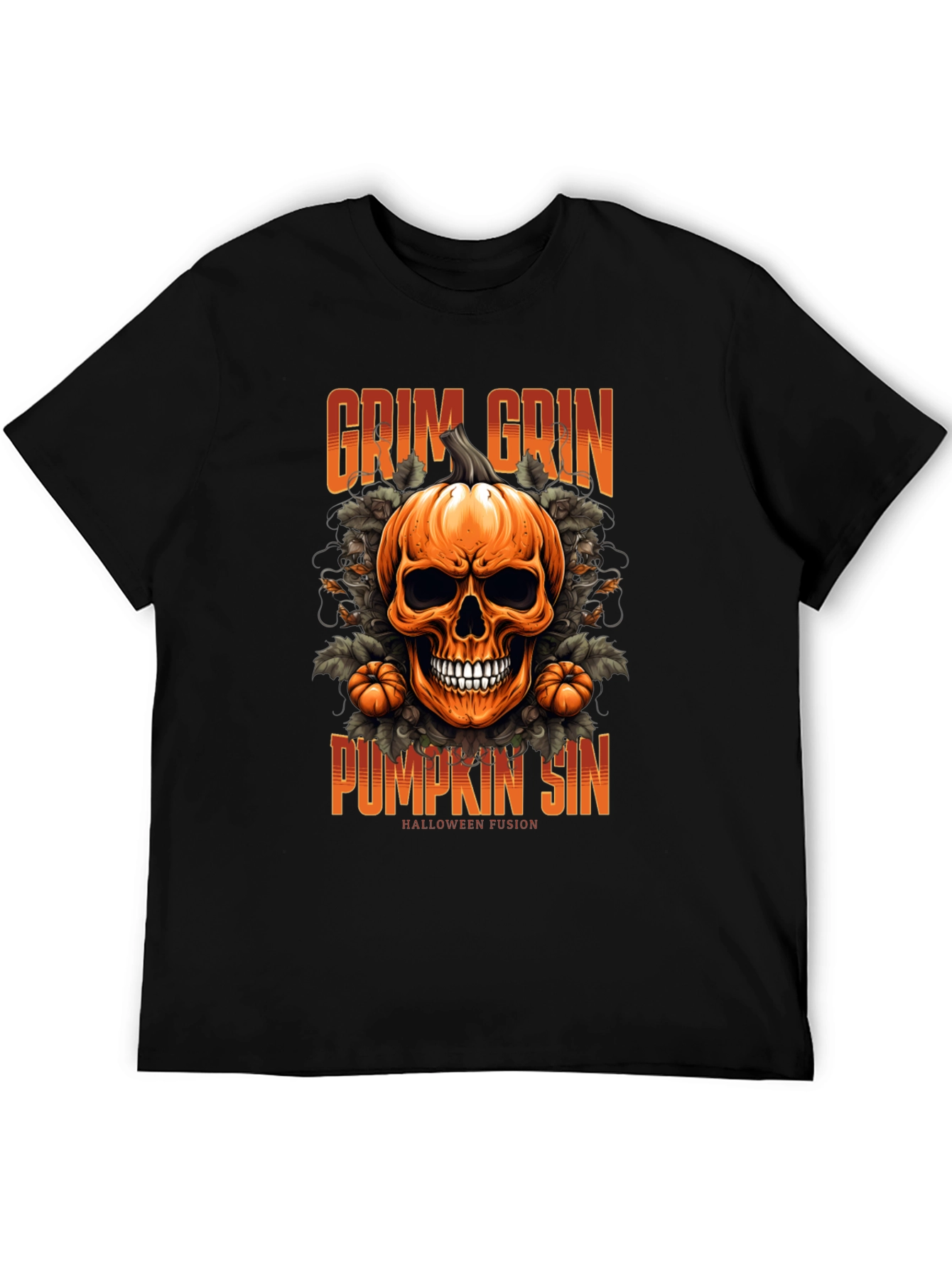 Camiseta de Halloween: Calabaza Grim Grin