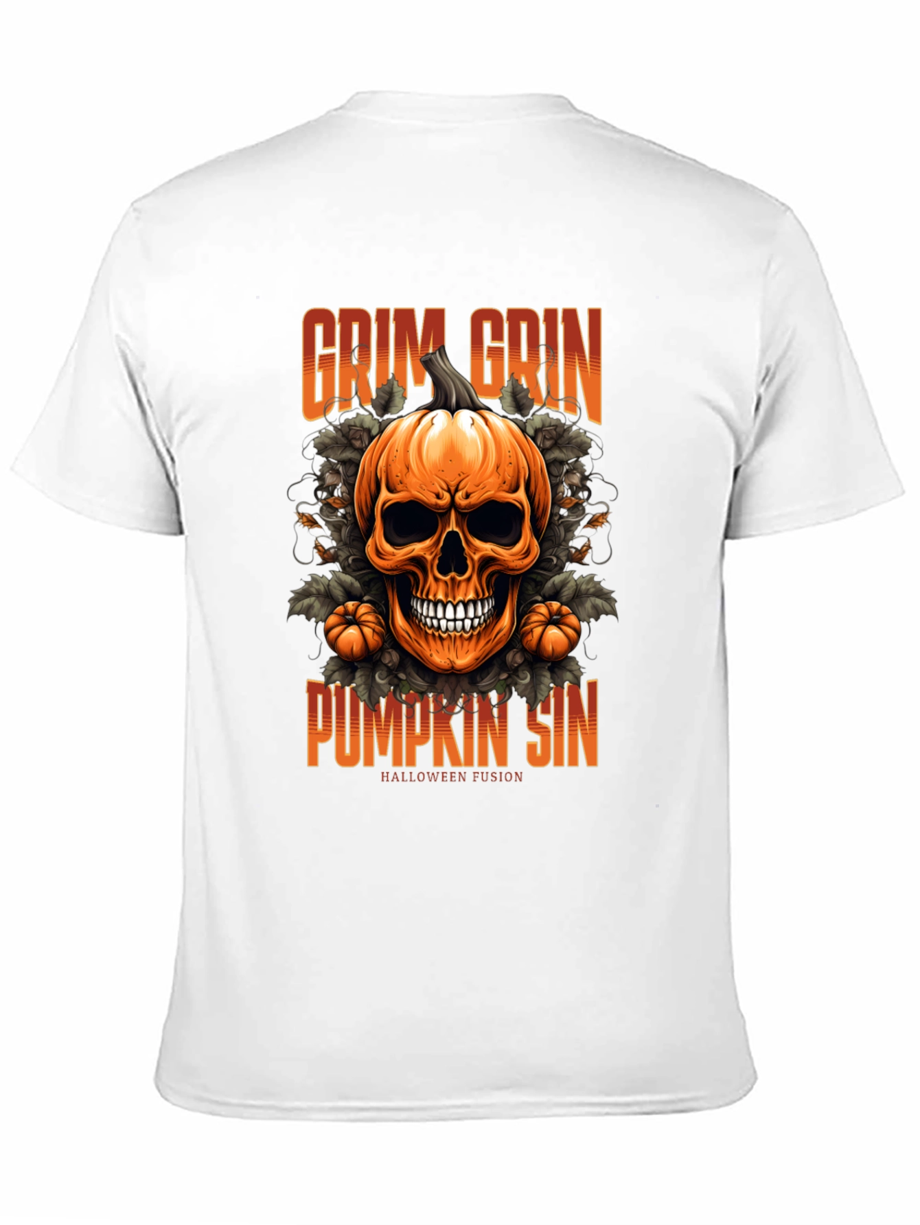 Camiseta de Halloween: Calabaza Grim Grin
