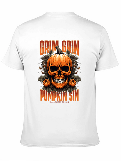 Camiseta de Halloween: Calabaza Grim Grin