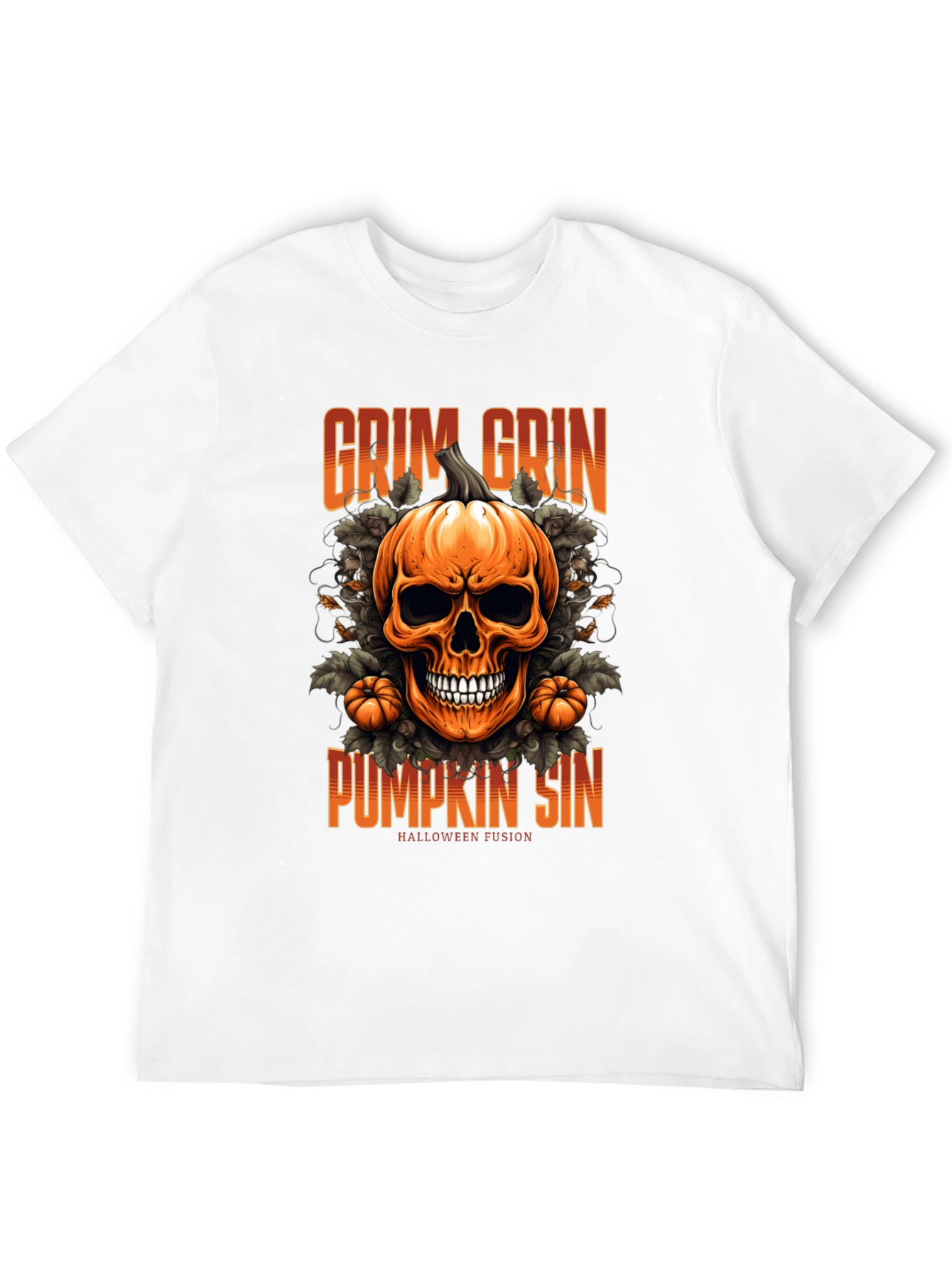 Camiseta de Halloween: Calabaza Grim Grin