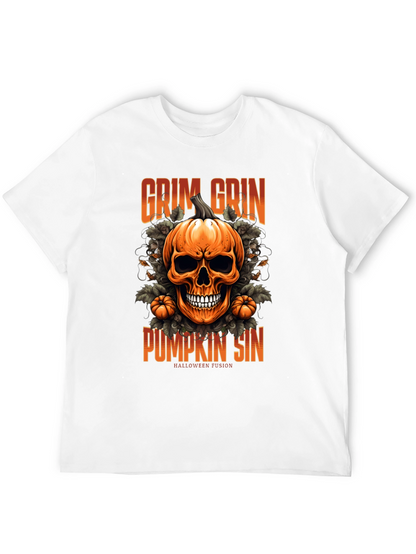 Camiseta de Halloween: Calabaza Grim Grin