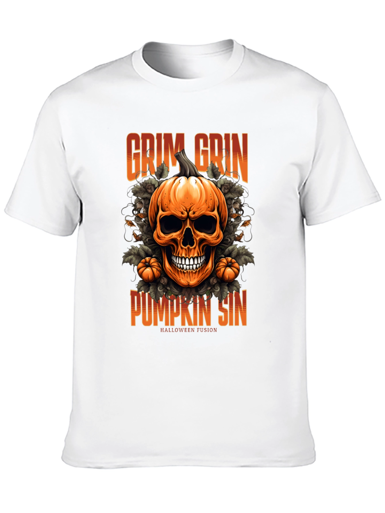 Camiseta de Halloween: Calabaza Grim Grin