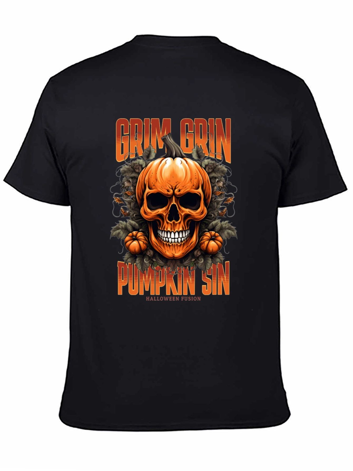 Camiseta de Halloween: Calabaza Grim Grin