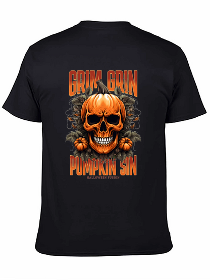 Camiseta de Halloween: Calabaza Grim Grin