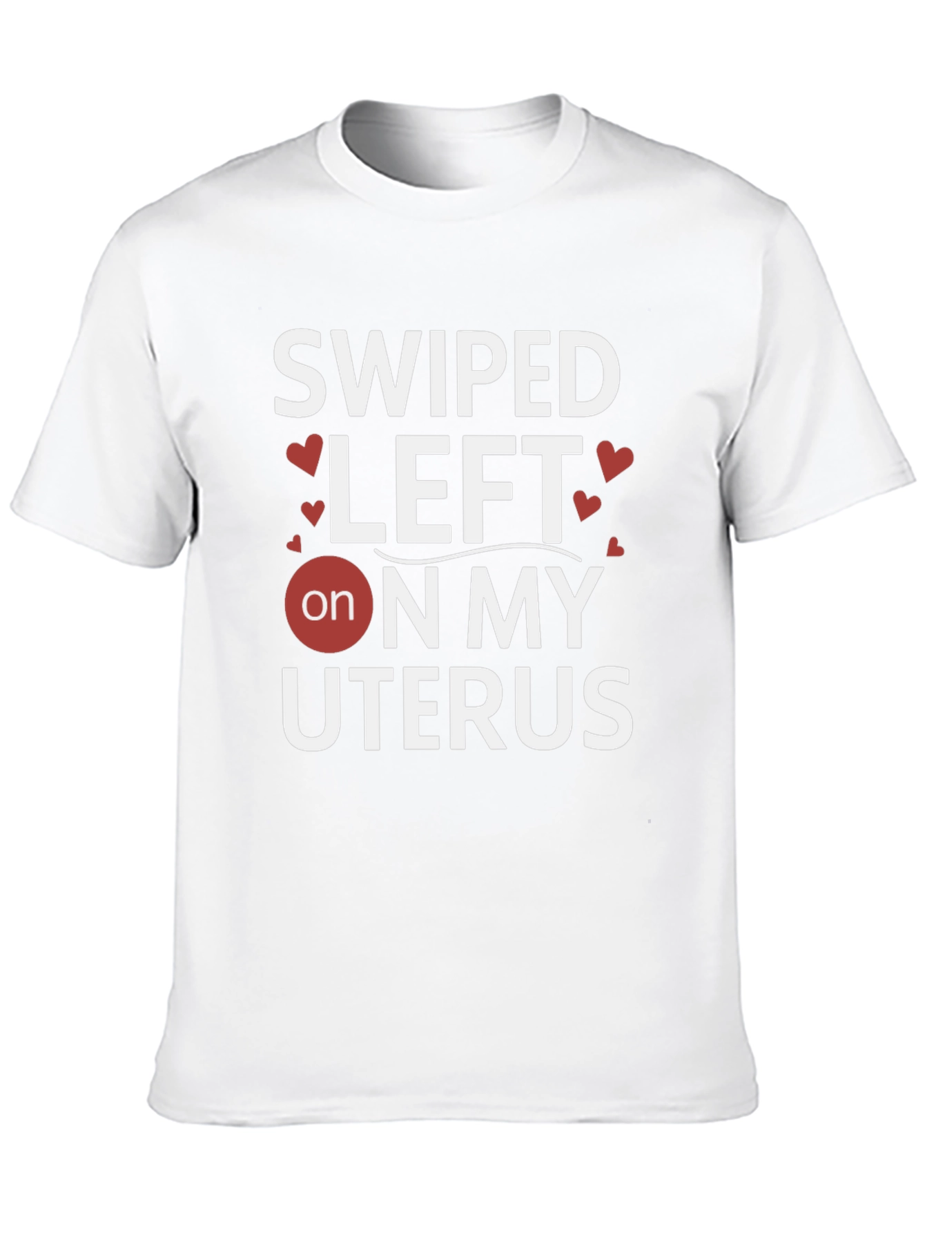 Camiseta Negra: Swipe Left on My Uterus