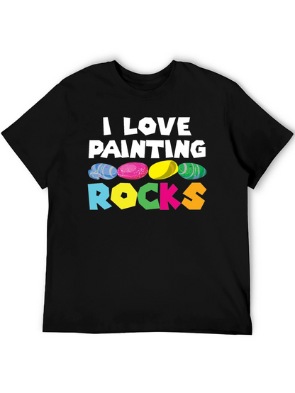 Camiseta Negra I Love Painting Rocks