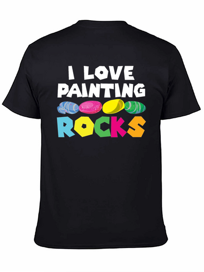 Camiseta Negra I Love Painting Rocks