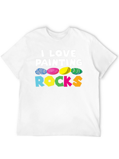 Camiseta Negra I Love Painting Rocks