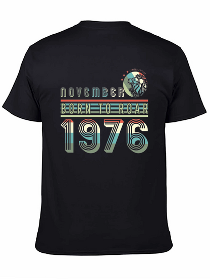 Camiseta Hombre Noviembre Nacido Para Rugir 1976