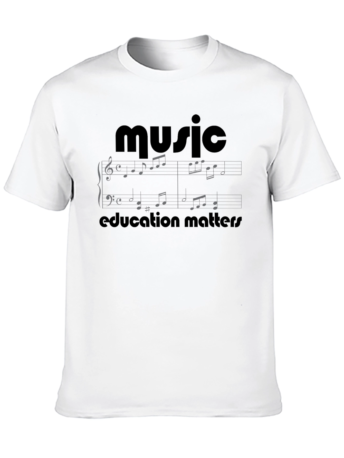 Camiseta Negra Música para Hombre