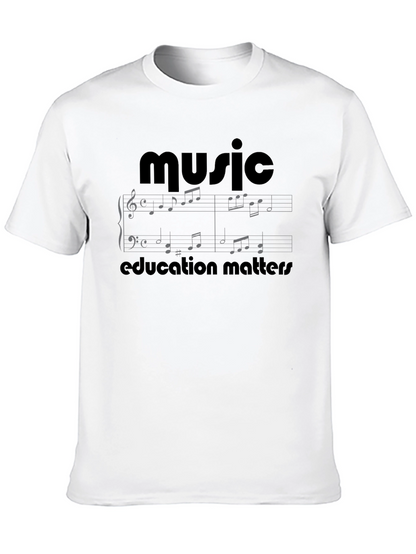 Camiseta Negra Música para Hombre