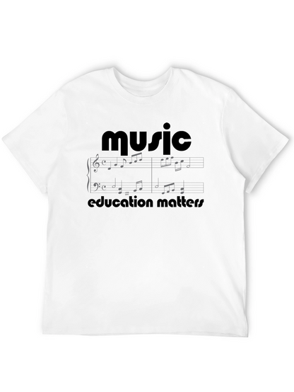 Camiseta Negra Música para Hombre