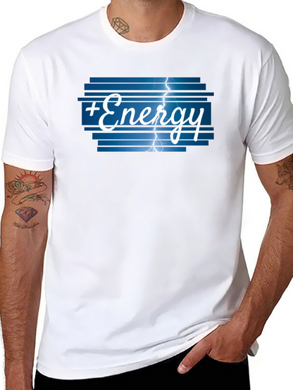 Camiseta Energía Positiva con Rayos - Diseño Único