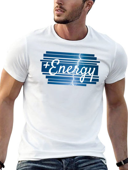 Camiseta Energía Positiva con Rayos - Diseño Único