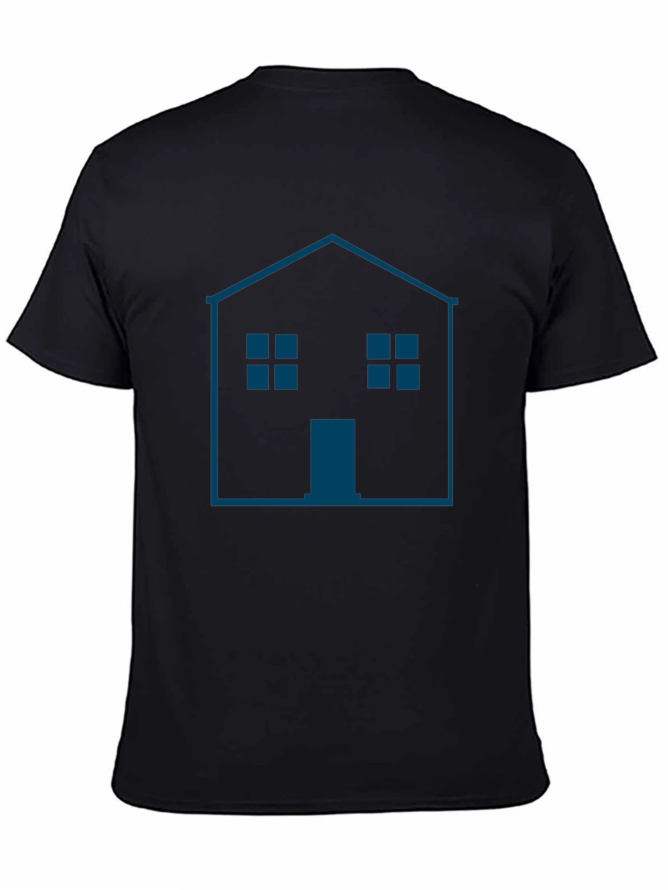 Camiseta Hombre Casa Gráfica Moderna