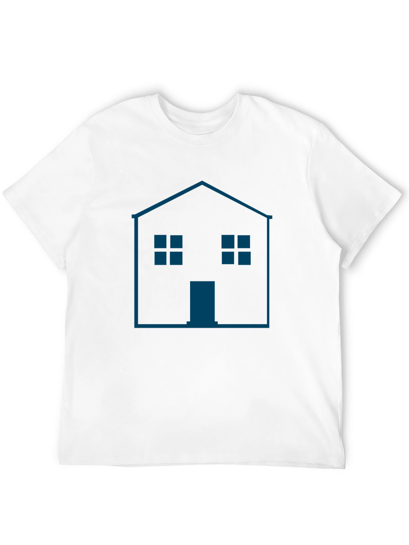 Camiseta Hombre Casa Gráfica Moderna