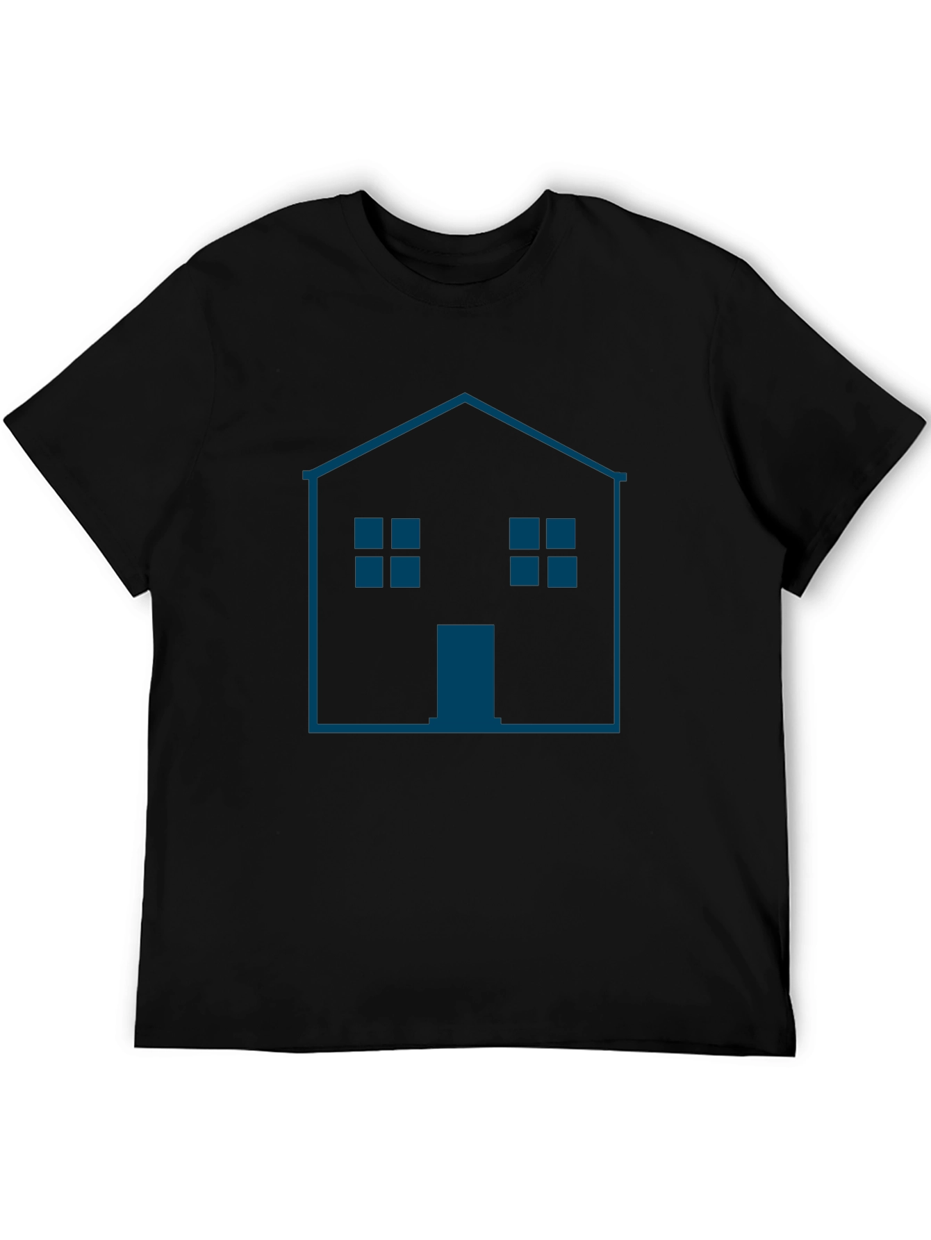 Camiseta Hombre Casa Gráfica Moderna