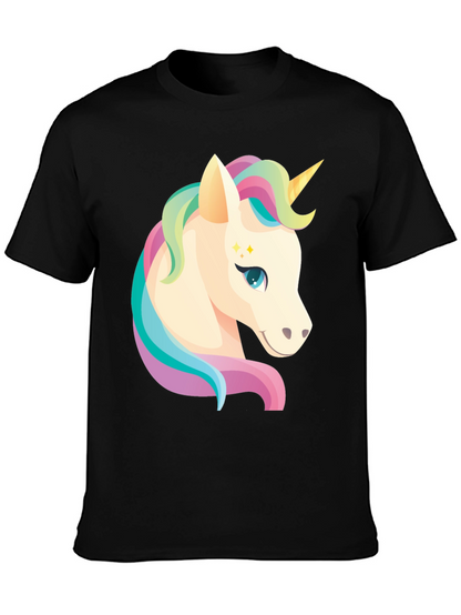 Camiseta Negra Unicornio Mágico
