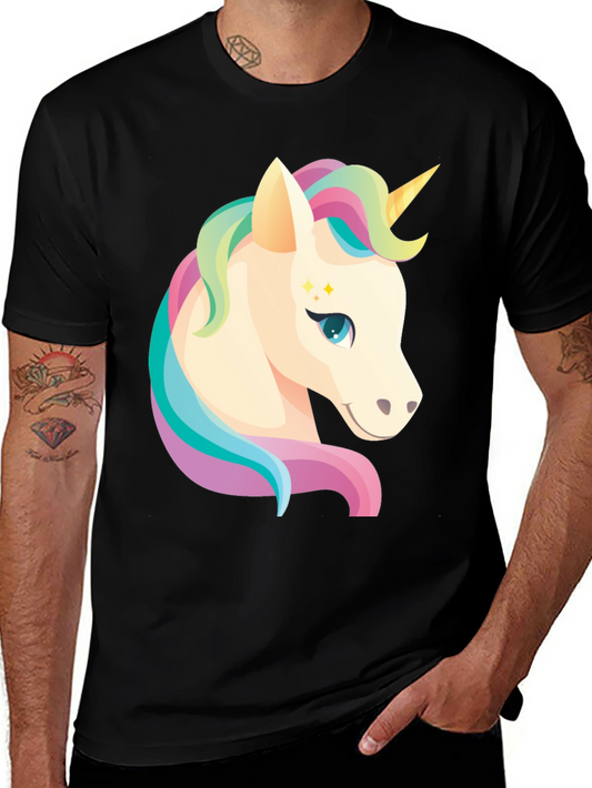 Camiseta Negra Unicornio Mágico