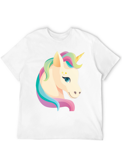 Camiseta Negra Unicornio Mágico