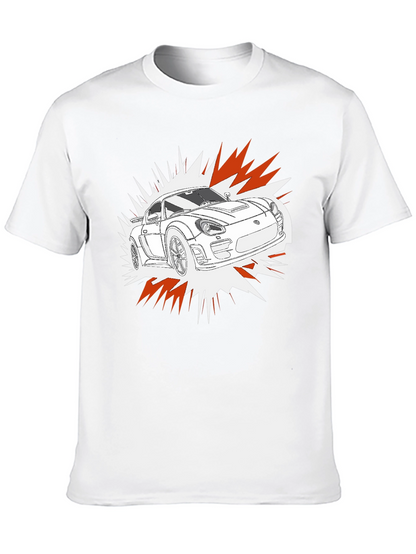 Camiseta Negra con Diseño de Coche Deportivo