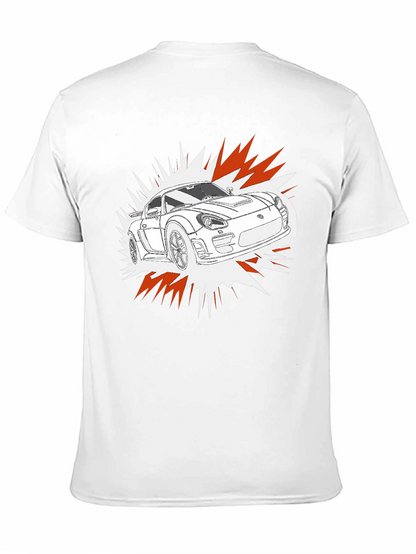 Camiseta Negra con Diseño de Coche Deportivo
