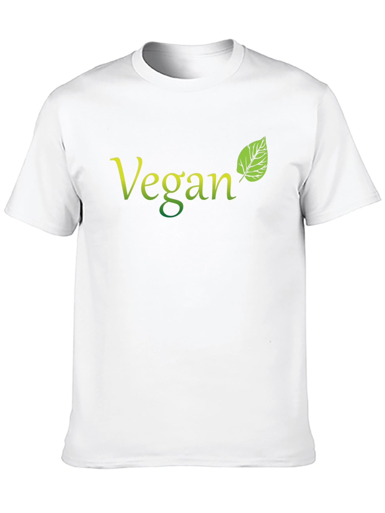 Camiseta Negra Vegana con Diseño de Hoja