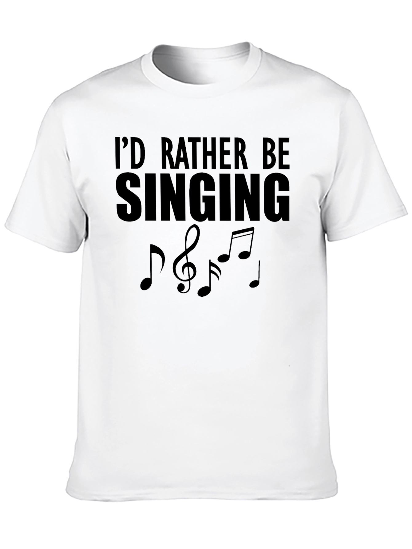 Camiseta Negra Id Rather Be Singing