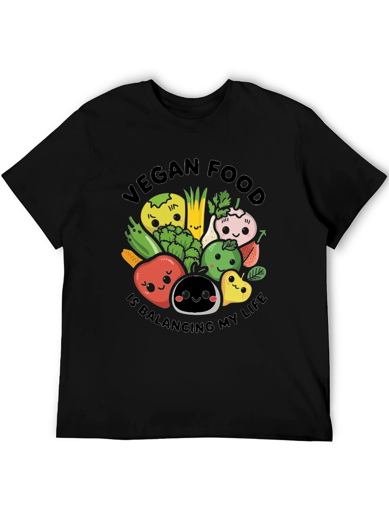 Camiseta Vegana: Comida Balanceando Mi Vida