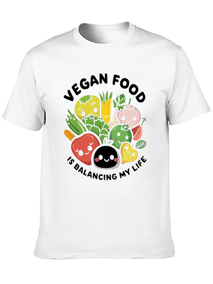 Camiseta Vegana: Comida Balanceando Mi Vida