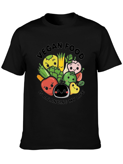 Camiseta Vegana: Comida Balanceando Mi Vida