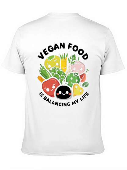 Camiseta Vegana: Comida Balanceando Mi Vida