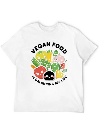 Camiseta Vegana: Comida Balanceando Mi Vida
