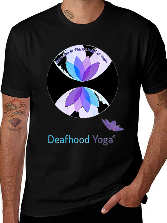 Camiseta Yoga para Sordos Diseño Loto