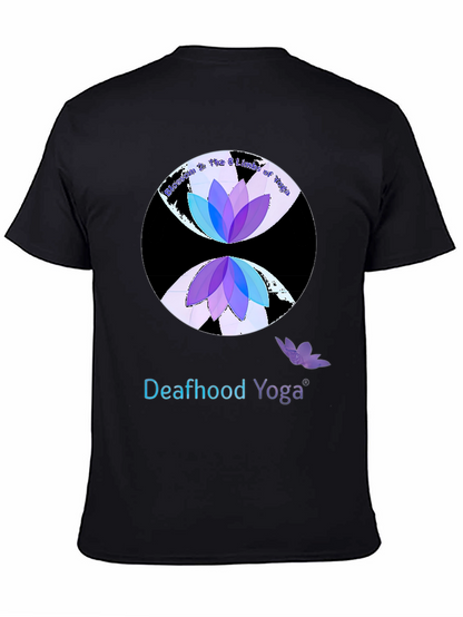 Camiseta Yoga para Sordos Diseño Loto