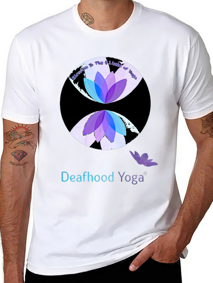Camiseta Yoga para Sordos Diseño Loto