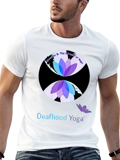 Camiseta Yoga para Sordos Diseño Loto