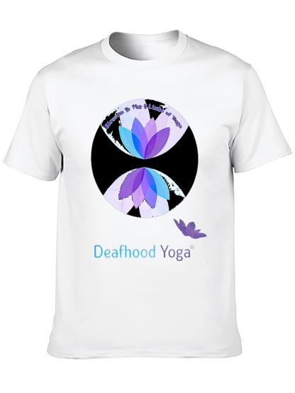 Camiseta Yoga para Sordos Diseño Loto
